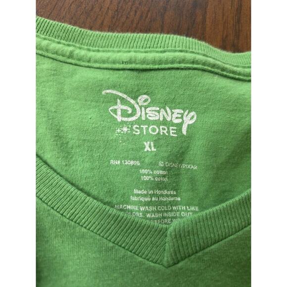 Disney Parks Women's Disney Life Green Graphic V-Neck T-Shirt Womens Size Large - Picture 12 of 16